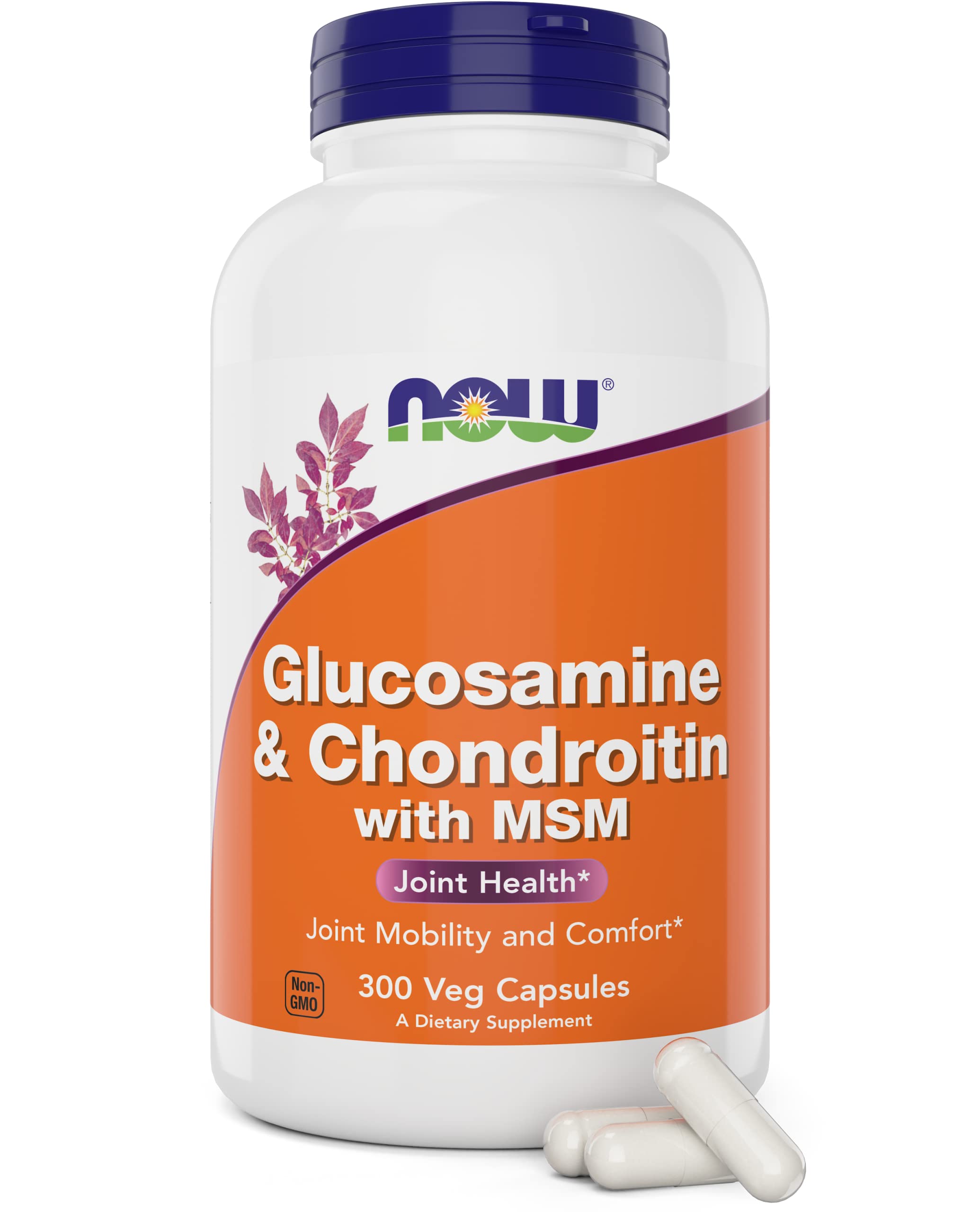 NOW Foods Glucosamine & Chondroitin with MSM bottle front view for daily routine.