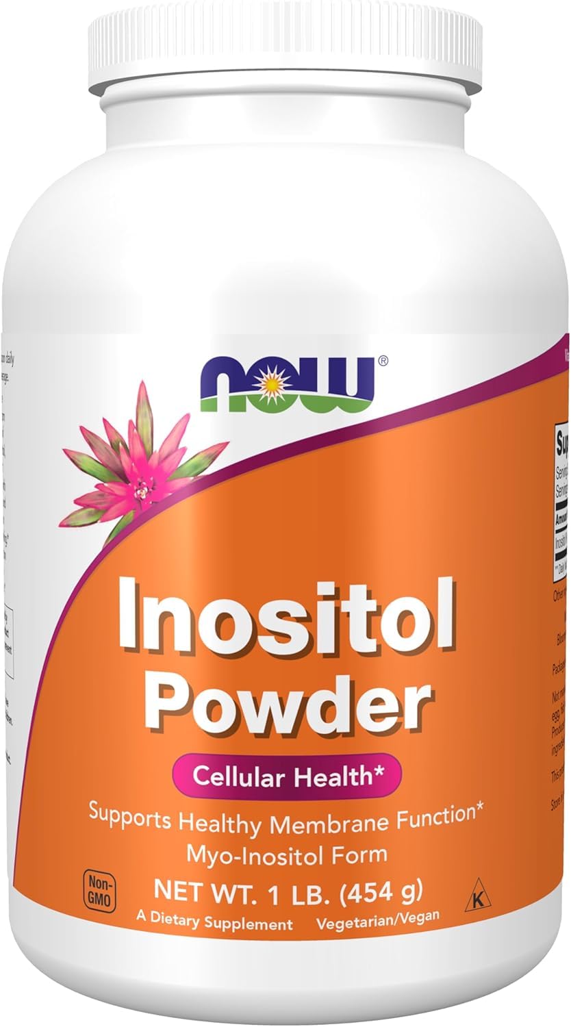 NOW Foods Inositol Powder 1lb pack jar for daily use