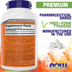 NOW Foods L-Tyrosine 2-pack packaging for convenient supplementation