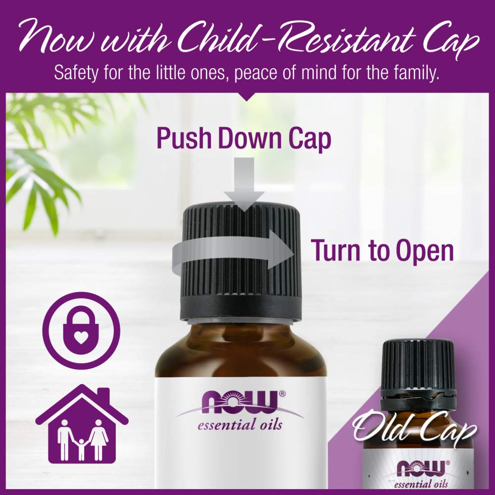 Lavender blossoms with NOW Foods Lavender Oil showcasing natural sourcing.