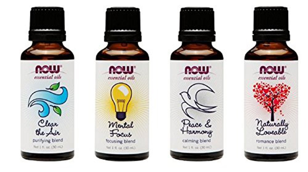 NOW Foods Mood Lifting Blend bottle for aromatherapy diffusion and mood enhancement.