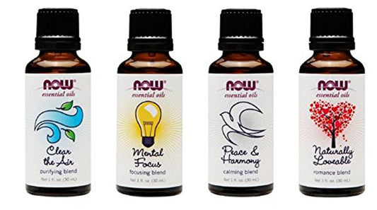 NOW Foods Mood Lifting Blend bottle for aromatherapy diffusion and mood enhancement.