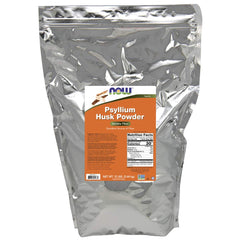 NOW Foods psyllium husk powder bottle for daily fiber support and heart health.
