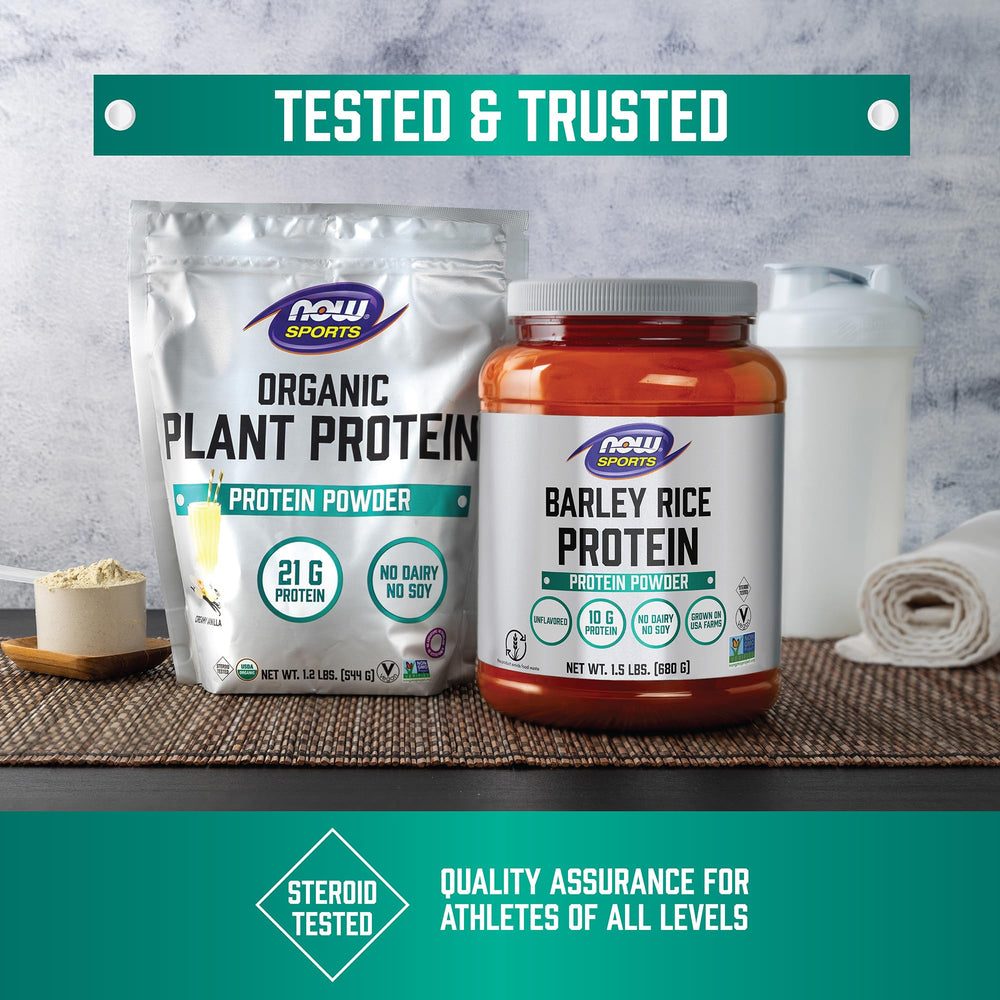NOW Foods pumpkin seed protein powder ingredients panel highlights single-ingredient protein.