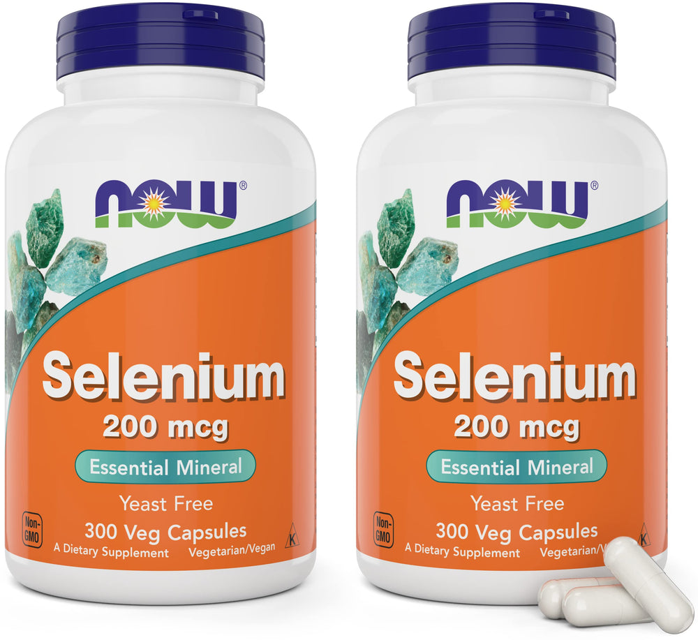 NOW Foods Selenium 200mcg bottle front for daily supplementation