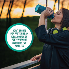 Mixing a NOW Foods protein shake in a shaker bottle