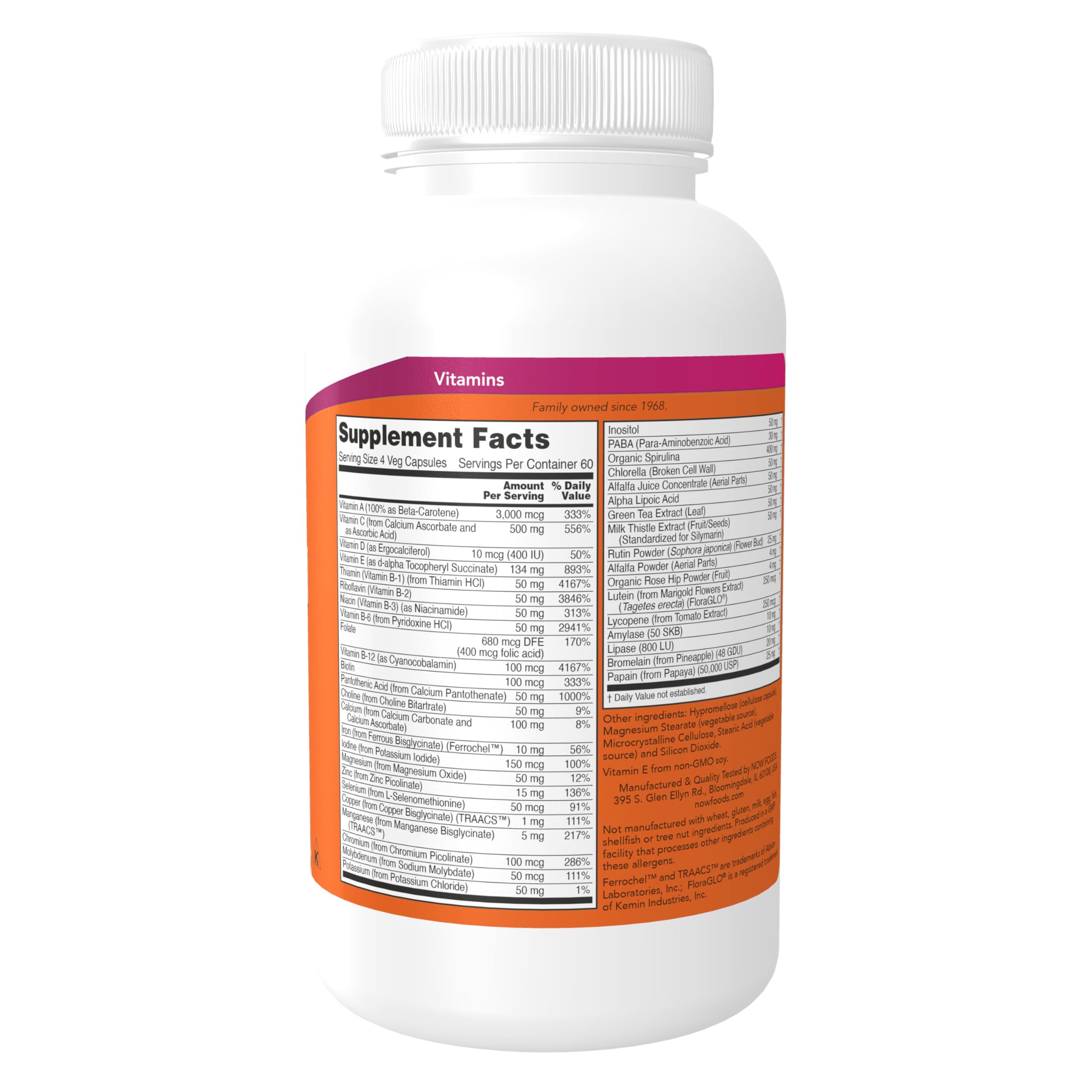 NOW Foods Special Two capsules closeup showing four-capsule serving