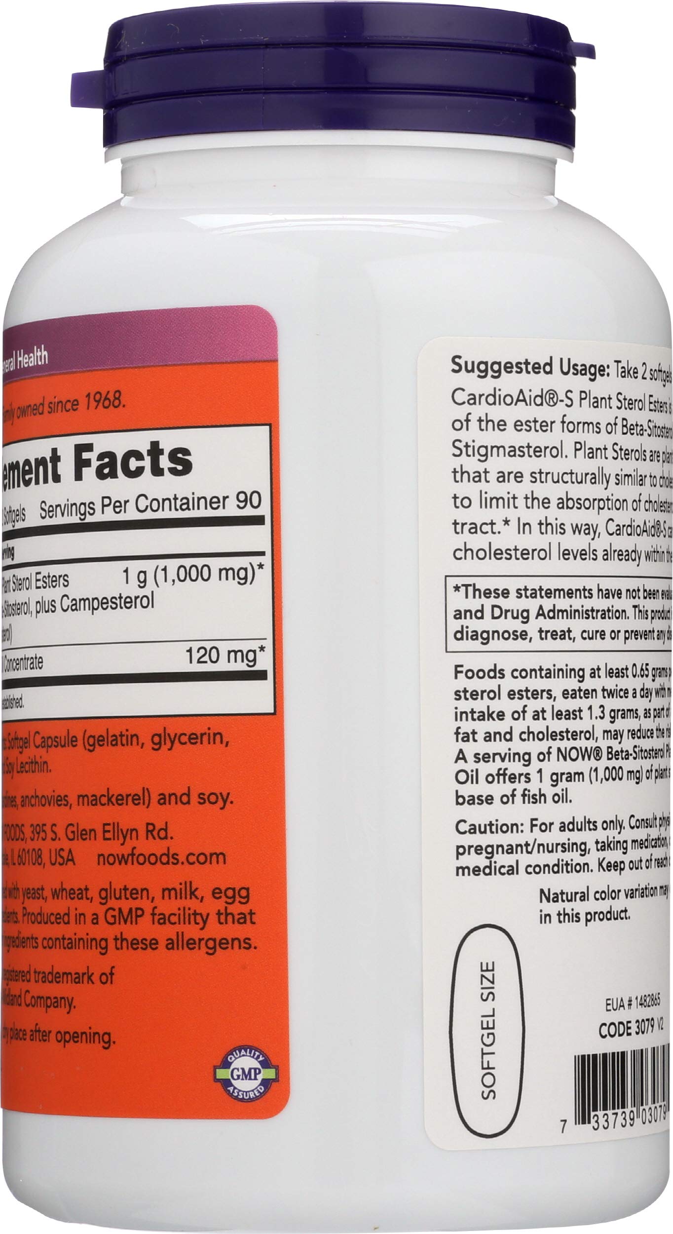 NOW Foods SPO beta-sitosterol with fish oil capsules support cardiovascular wellness.