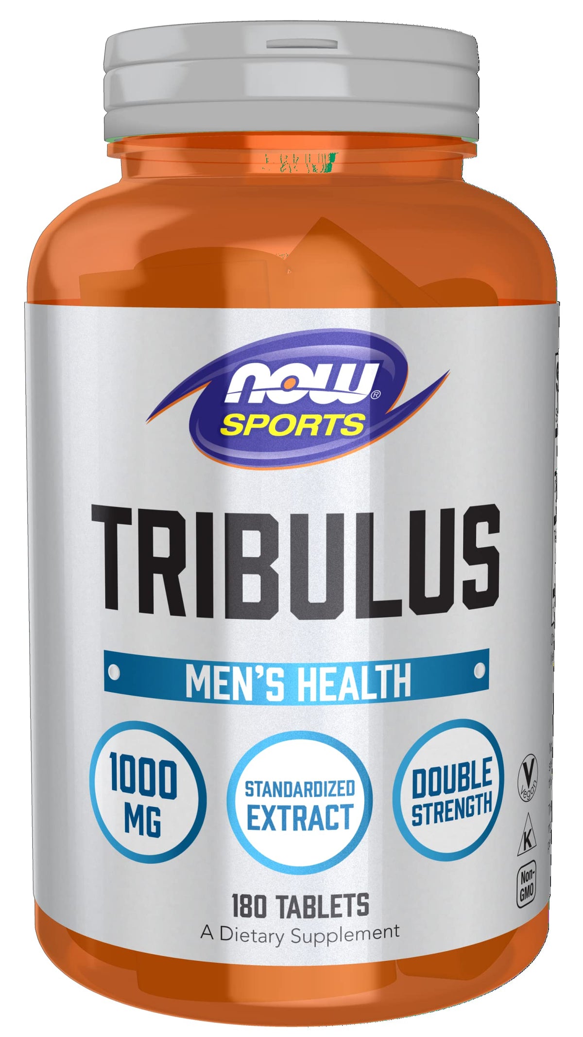 NOW Foods Tribulus 1000mg bottle front shows packaging and product line