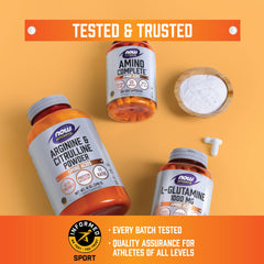 Informed-Choice testing badge on NOW Sports packaging for safety