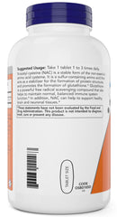 NOW NAC 1000 mg label close-up emphasizes kosher, vegetarian attributes