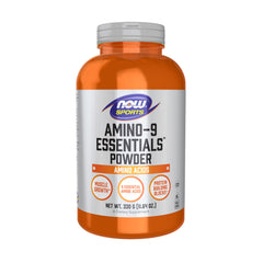 NOW Foods Amino-9 Essentials powder tub—free-form amino acids for versatile daily protein support.