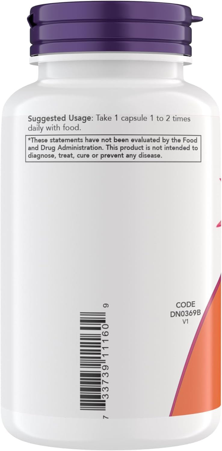 NOW Foods D3 K2 packaging seal indicating quality and certifications