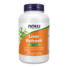 NOW Foods Liver Refresh bottle highlights milk thistle for liver support
