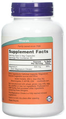 NOW Foods Magnesium Citrate Caps capsules closeup, easy daily supplement