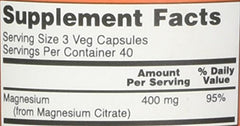 NOW Foods Magnesium Citrate Caps pour scene, convenient daily intake
