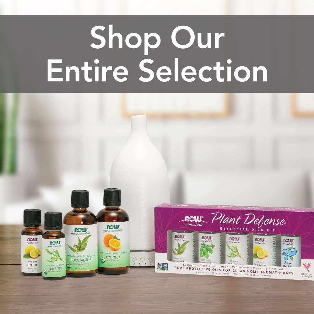 NOW Foods Peppermint oil delivers a cool, invigorating aroma for focus or refreshment.