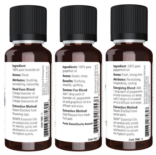 NOW Foods Summer Fun Grapefruit 1 oz bottle ideal for uplifting diffuser moments.