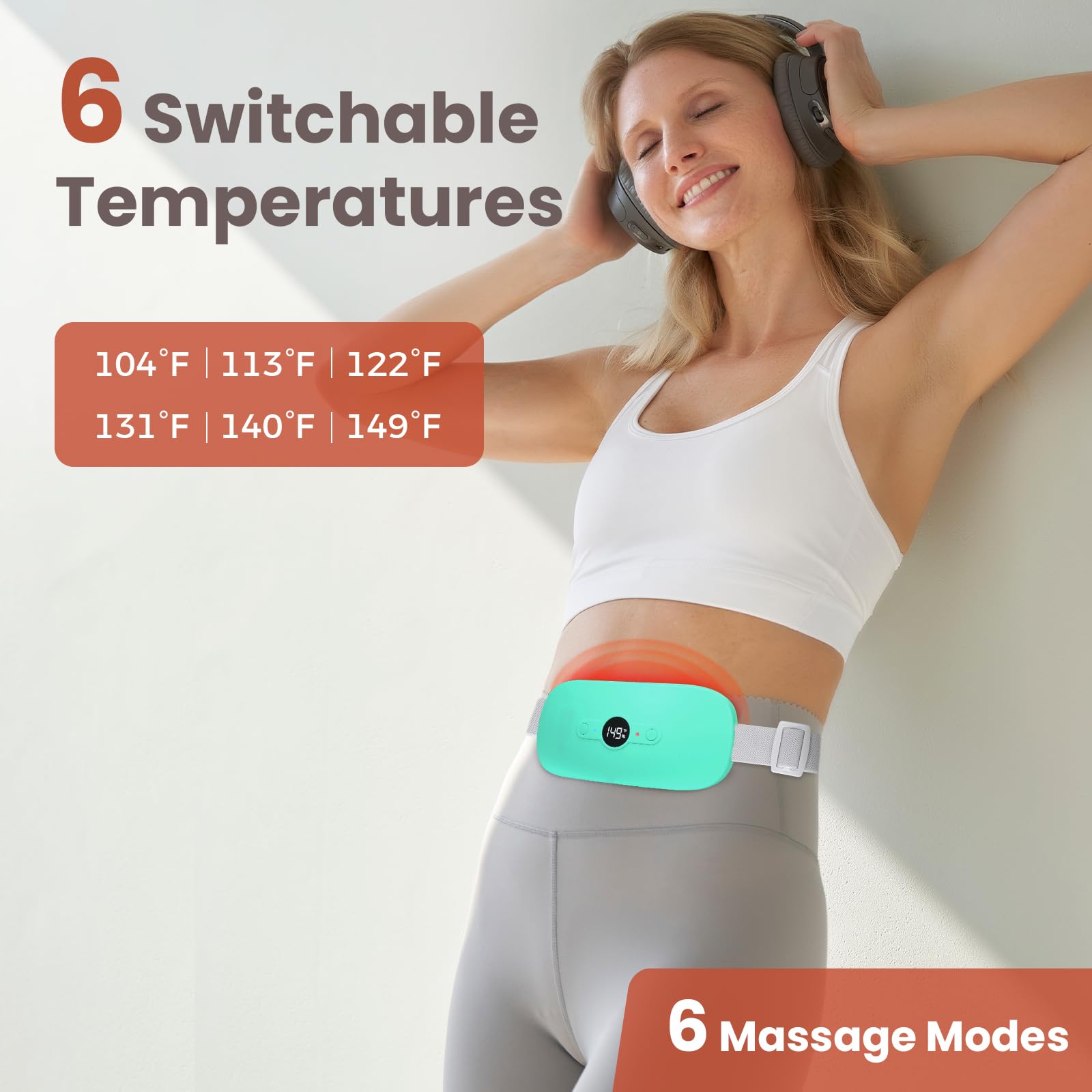 NOWWISH unit highlighting six massage modes for personalized relief.