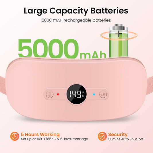 NOWWISH fast-heat belt delivers warmth in seconds for quick relief.