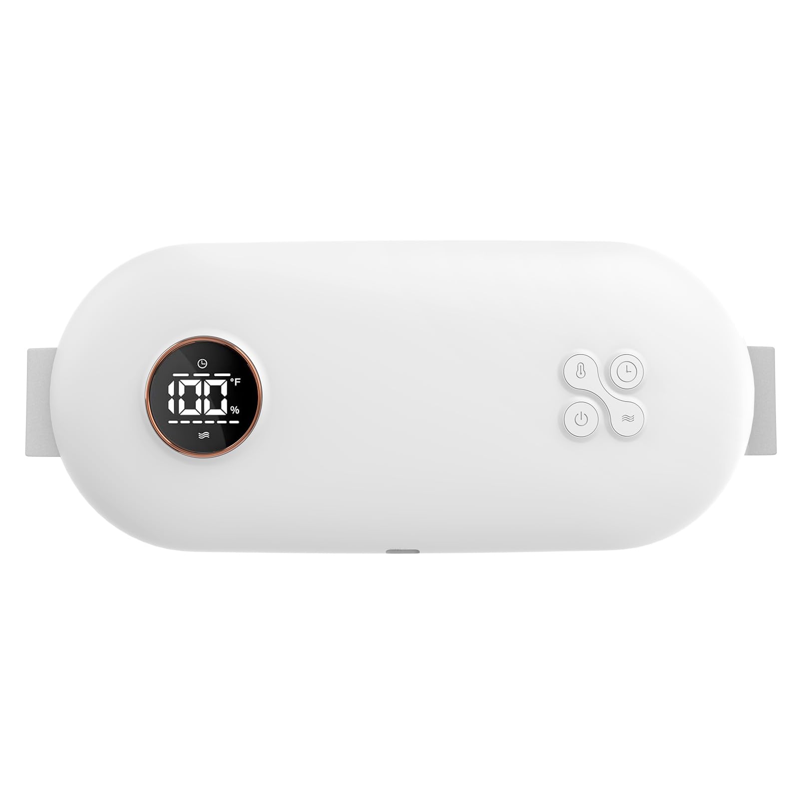 NOWWISH graphene heating pad with LED display for easy heat setting and battery status monitoring.