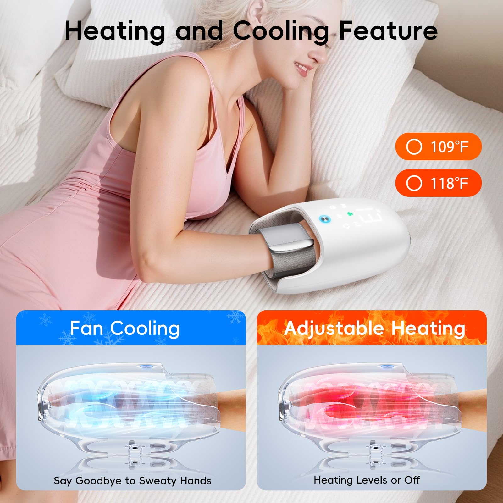 NOWWISH hand massager two-way palm roller provides precise kneading