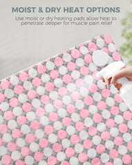 NOWWISH 33x17 inch heating pad delivers full-area coverage for targeted warmth.