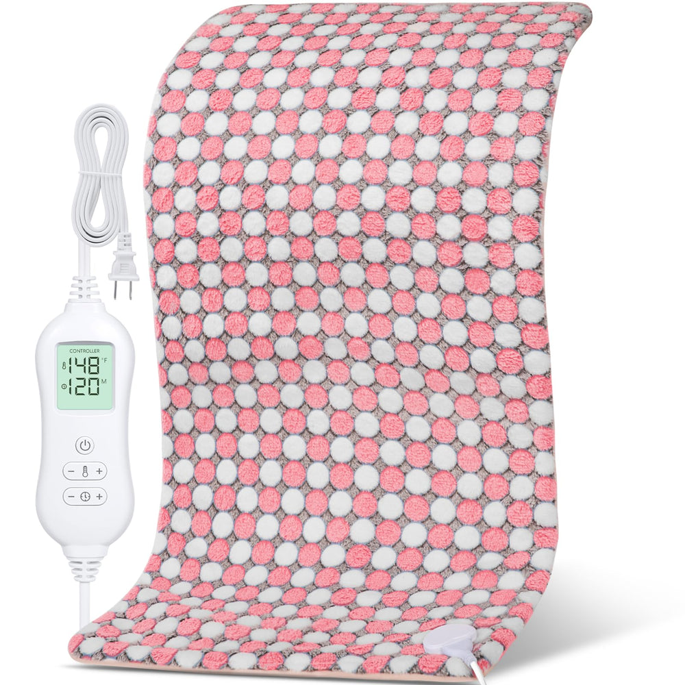 NOWWISH heating pad targets back pain relief with soothing warmth for tense muscles.