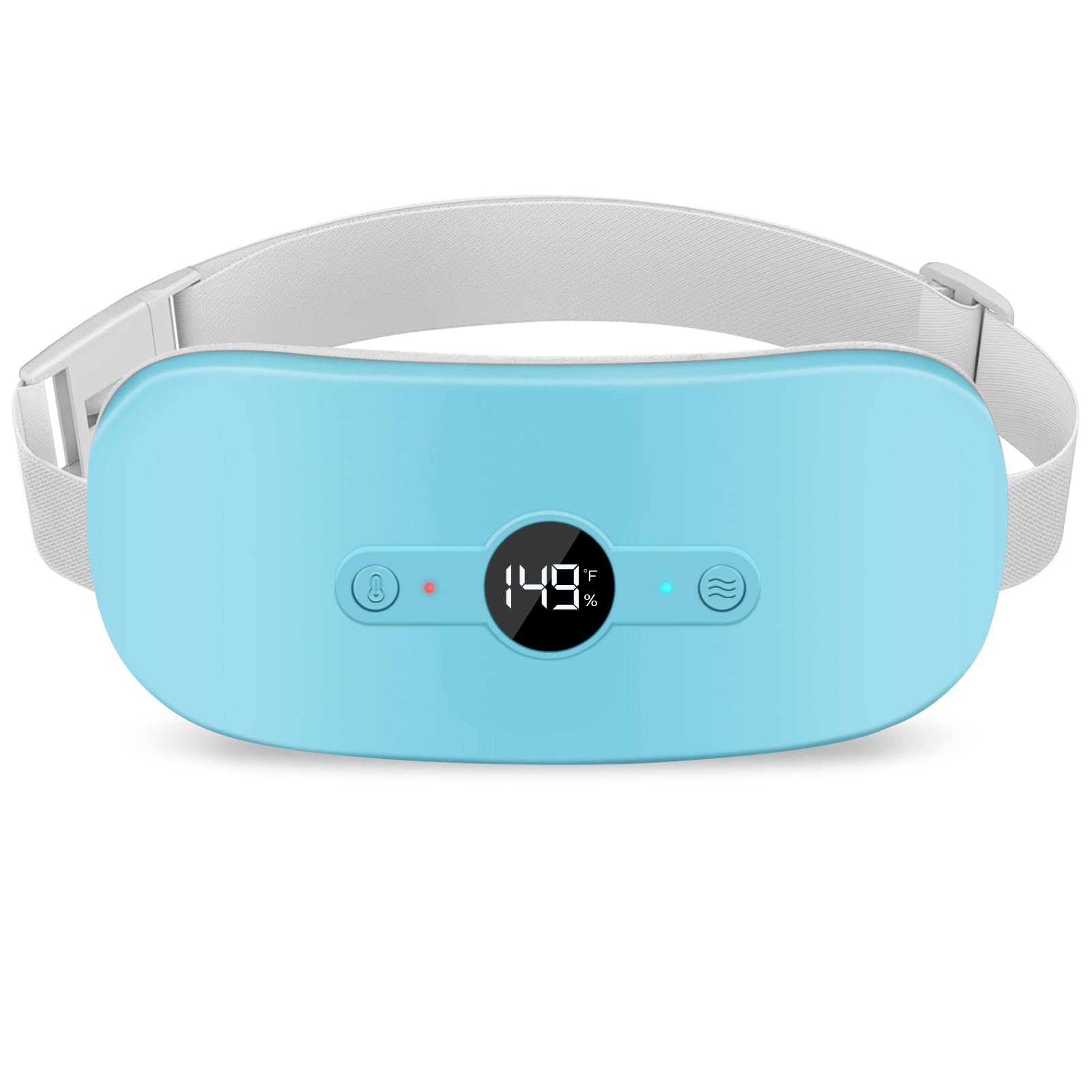 NOWWISH heating pad belt with LED display shows battery and temperature for easy control