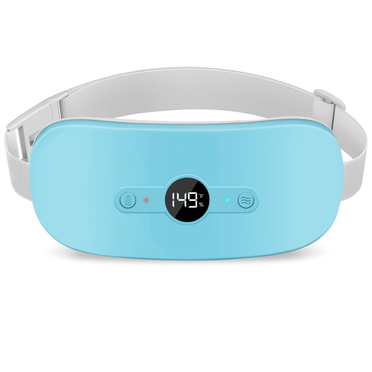 NOWWISH heating pad belt with LED display shows battery and temperature for easy control