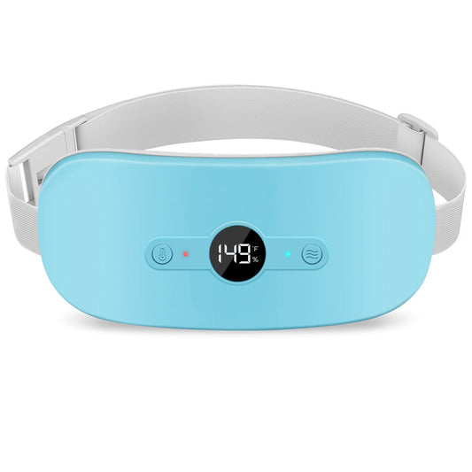NOWWISH heating pad belt with LED display shows battery and temperature for easy control