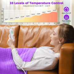 NOWWISH heating pad offers both dry and moist heat options for versatility.