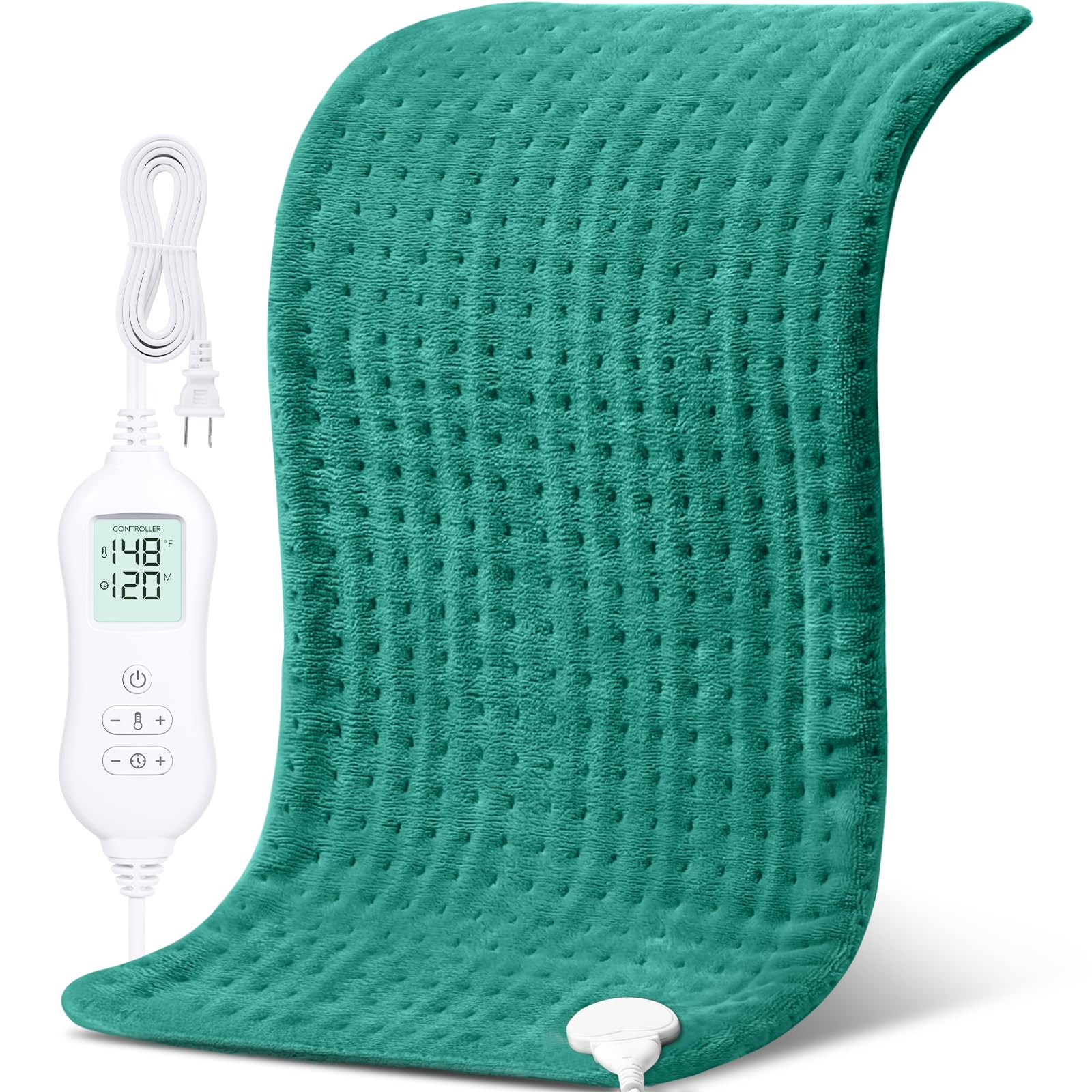 NOWWISH heating pad with full back coverage for broad warmth.
