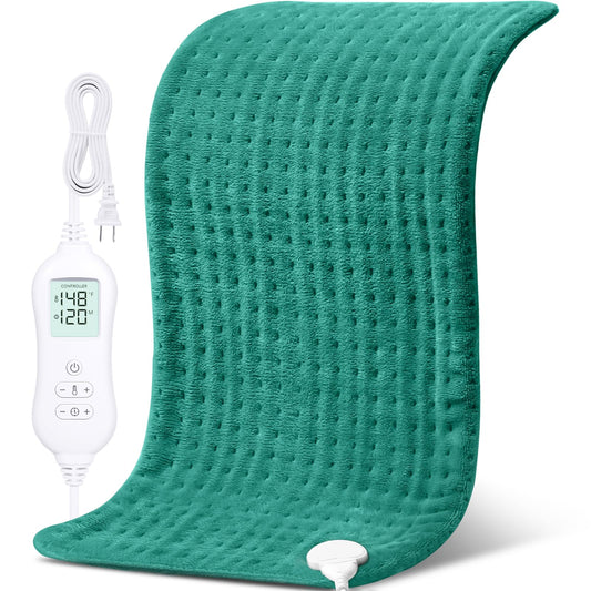 NOWWISH heating pad with full back coverage for broad warmth.