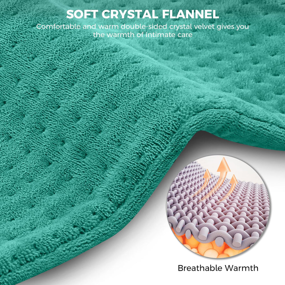 NOWWISH heating pad features a long 9.8-foot cord for flexible placement.