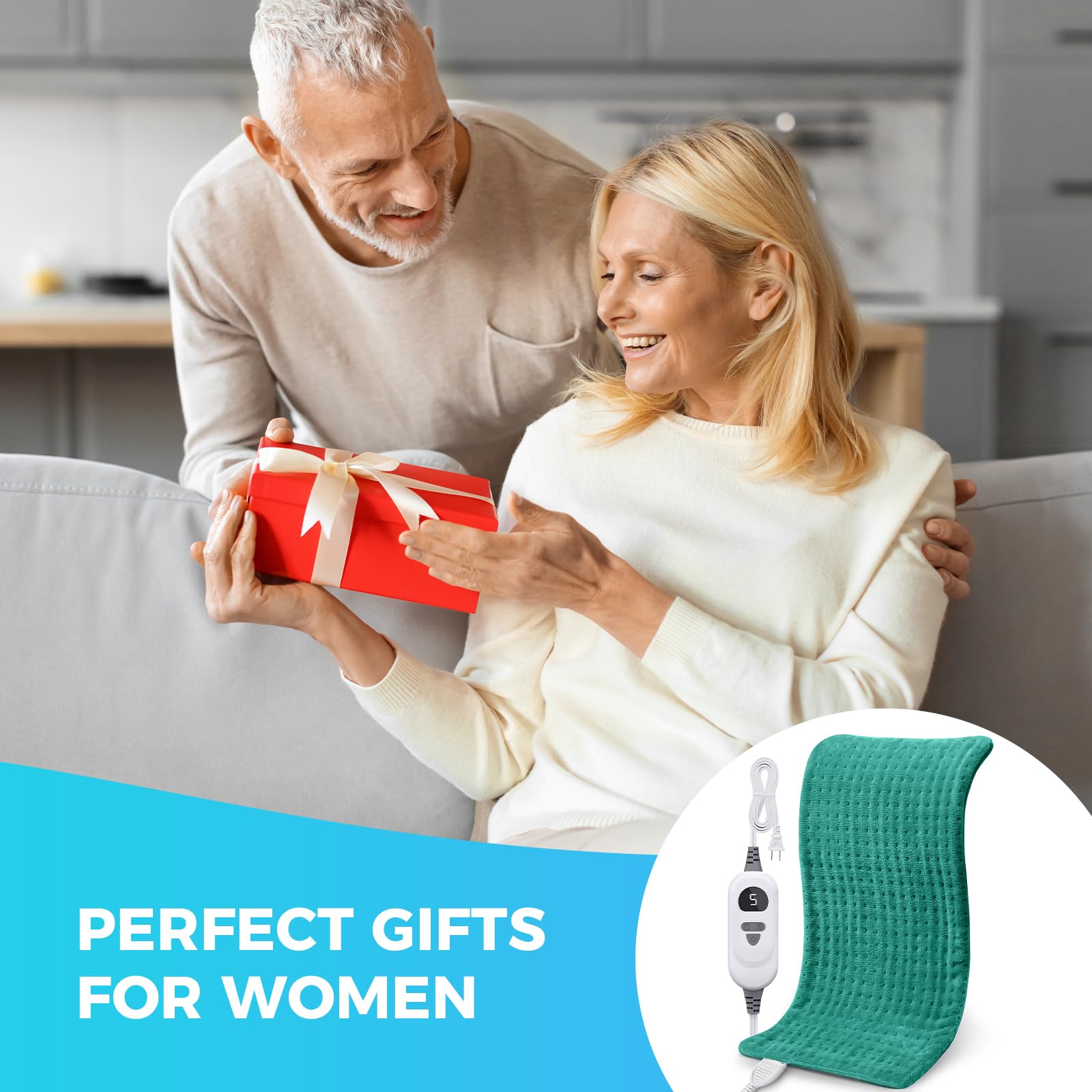 NOWWISH machine washable heating pad stays fresh with simple cleaning