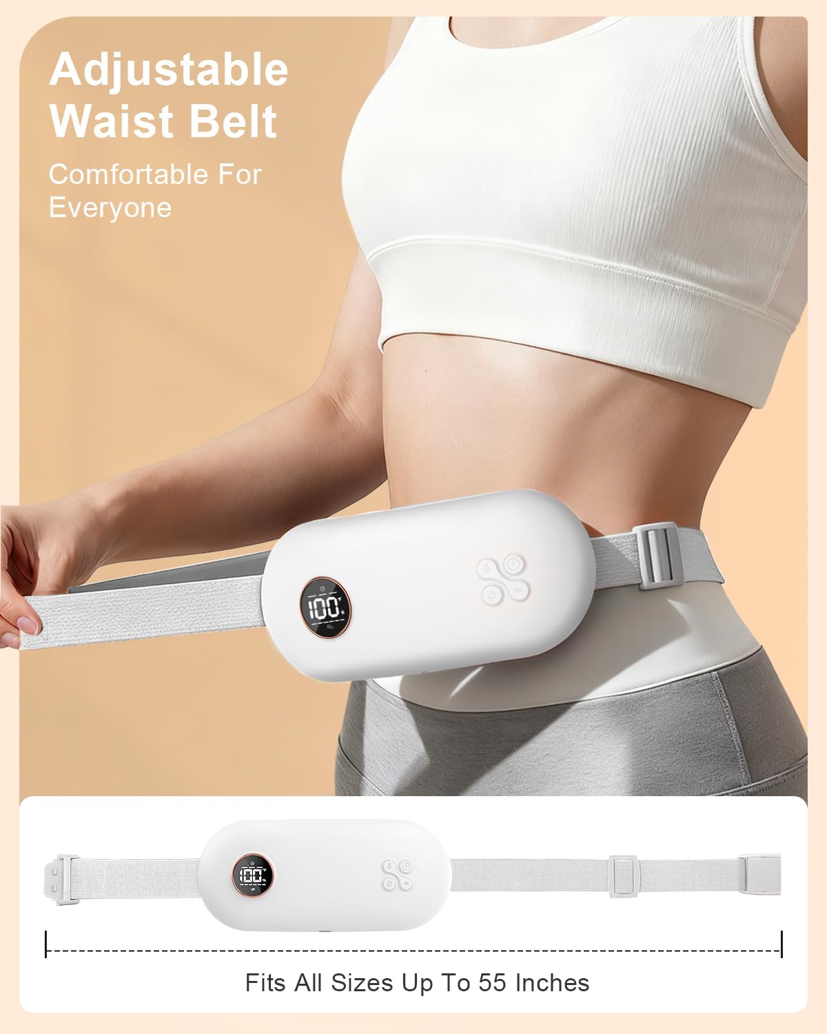 NOWWISH six heat levels and six massage modes personalize sessions.