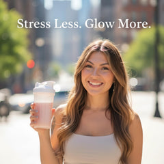 Noxtul label highlights Ashwagandha L-Theanine magnesium and collagen peptides for skin support.