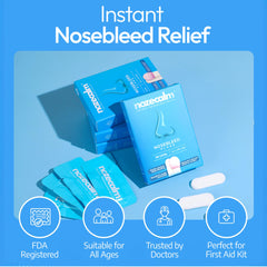 NozeCalm nosebleed plug travel pack ready for emergencies on the go