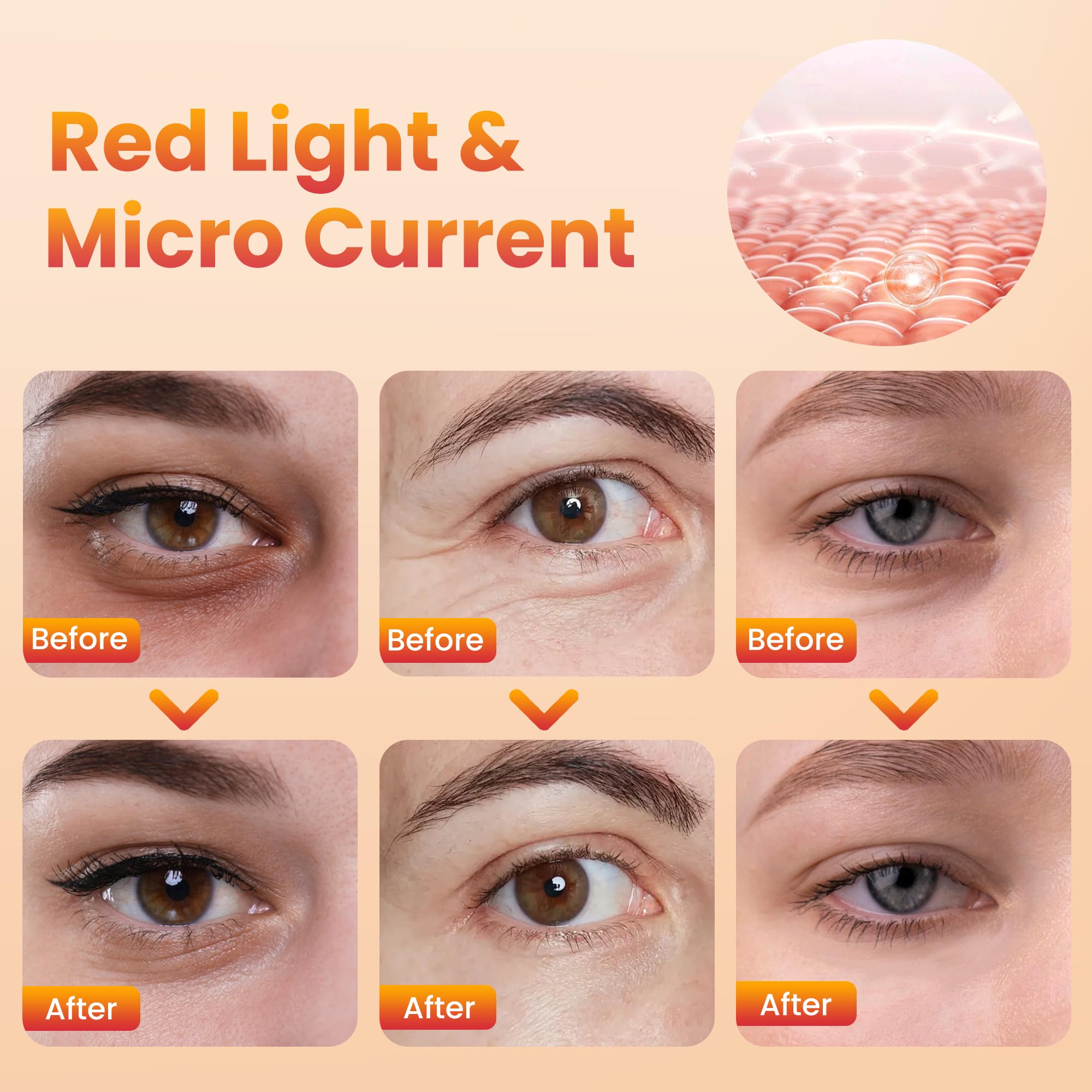Npccto portable red-light eye glasses in a bag for travel convenience.