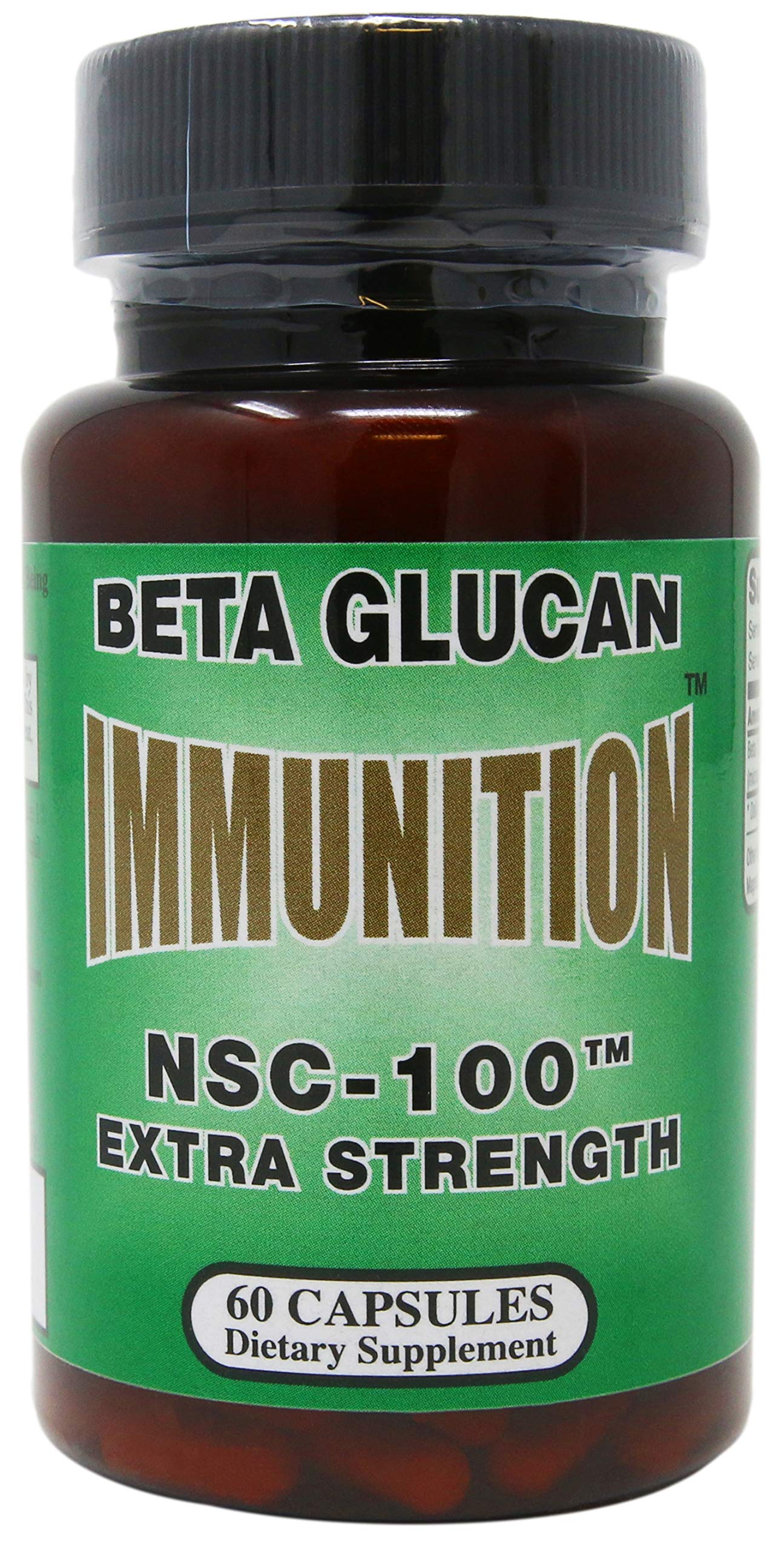 NSC Immunition bottle top view shows 60 capsules for immune support
