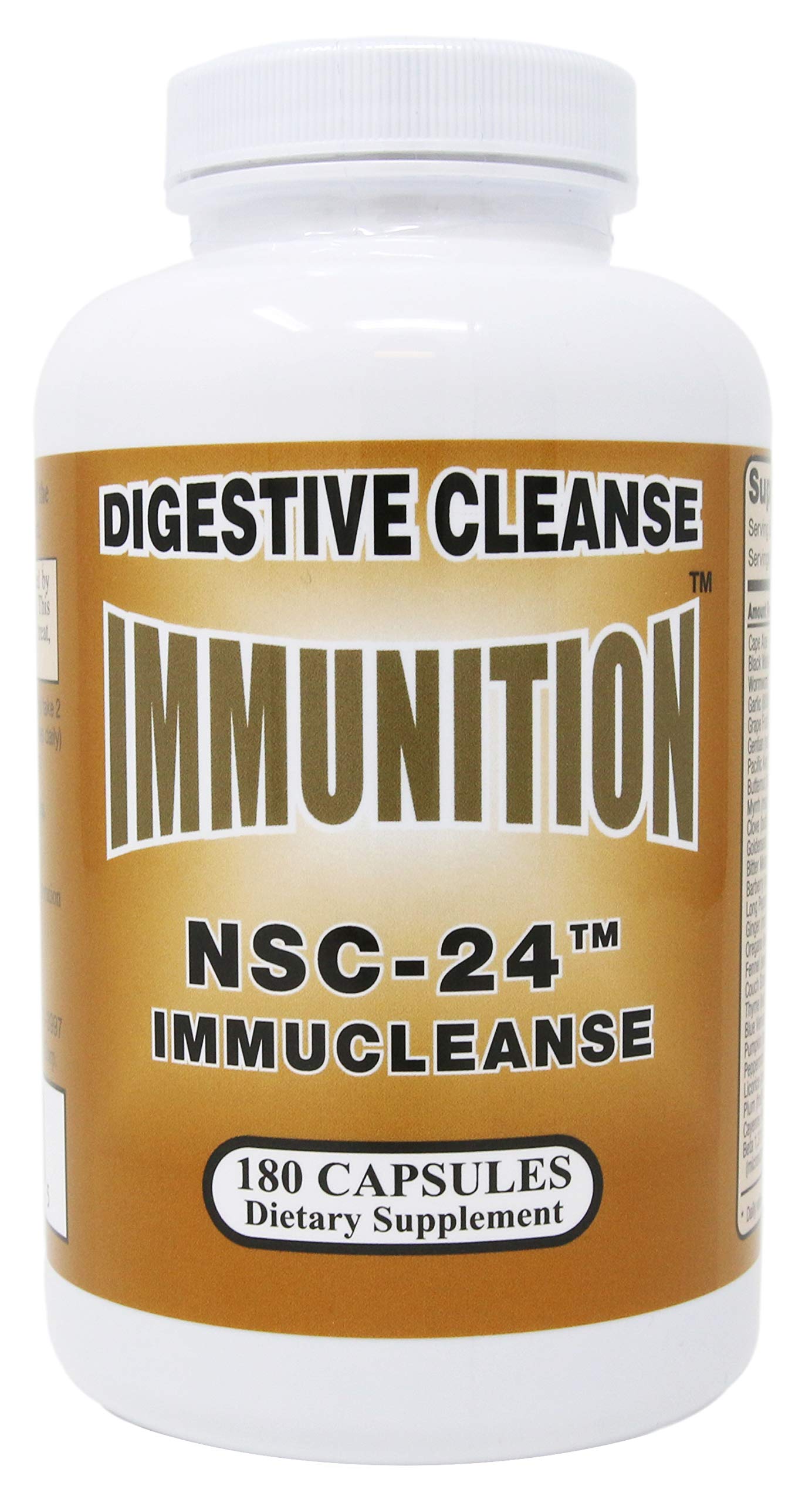 NSC Immunition ImmuCleanse bottle front view for digestive detox
