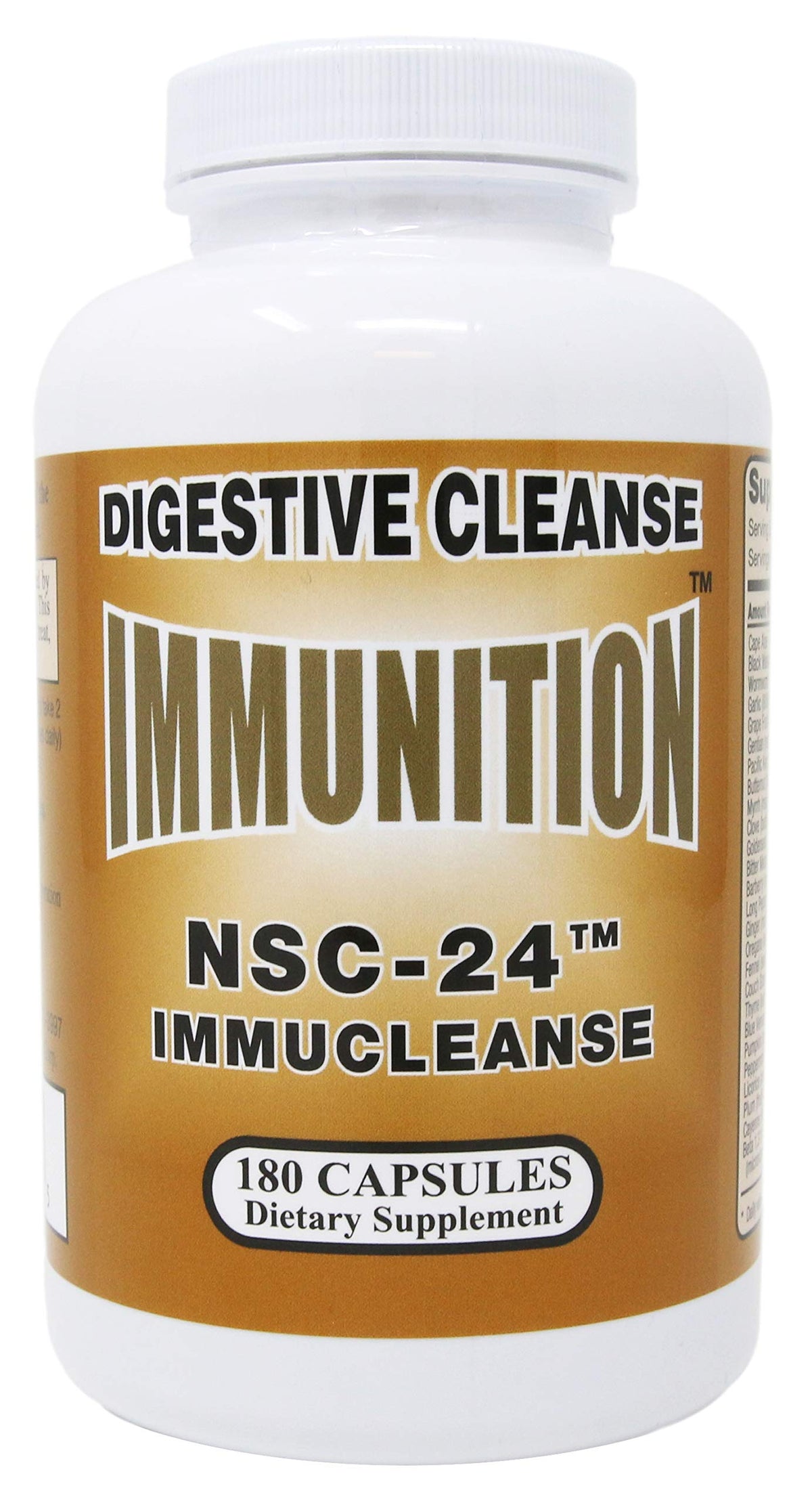NSC Immunition ImmuCleanse bottle front view for digestive detox