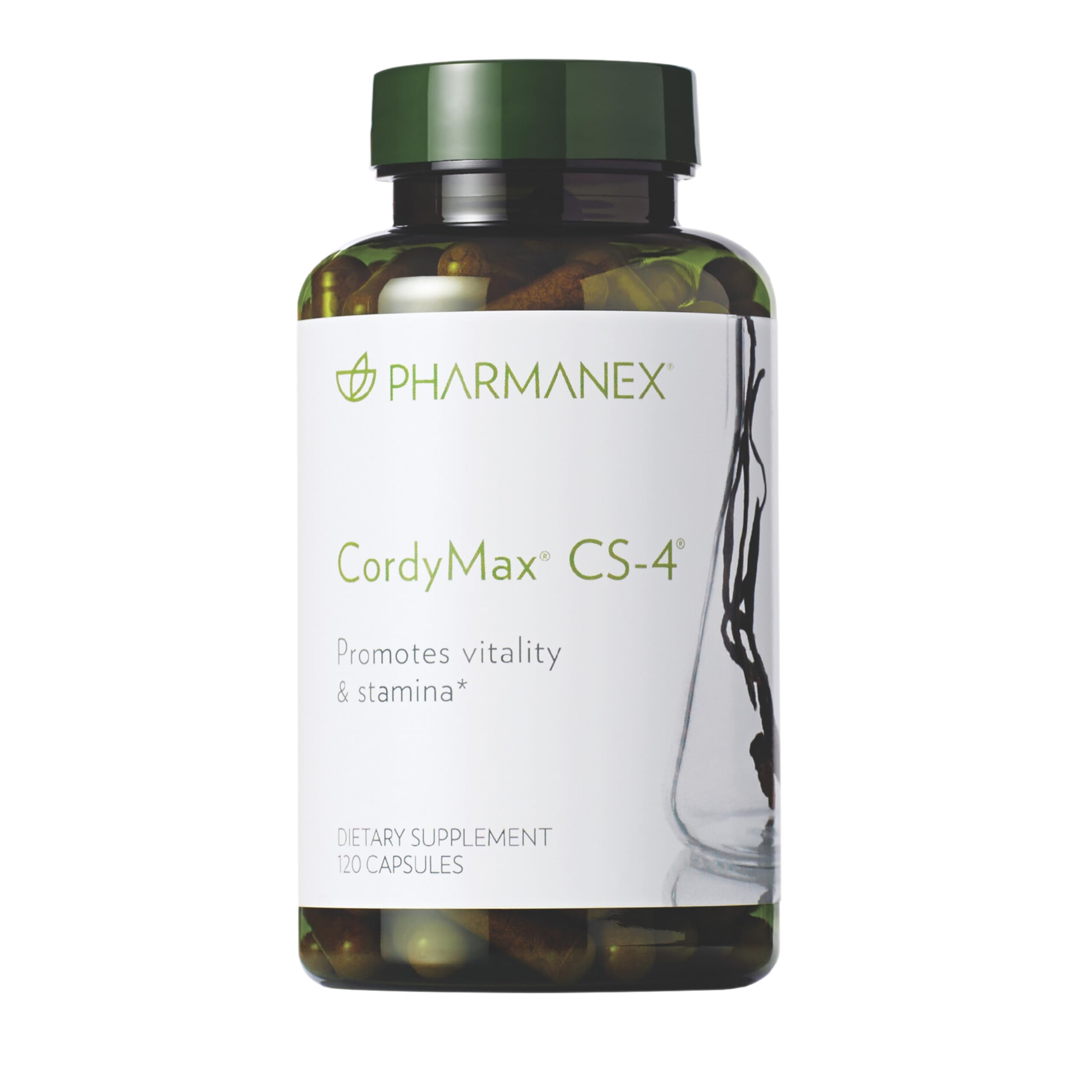 Nu Skin CordyMax CS-4 bottle with capsules for daily stamina support