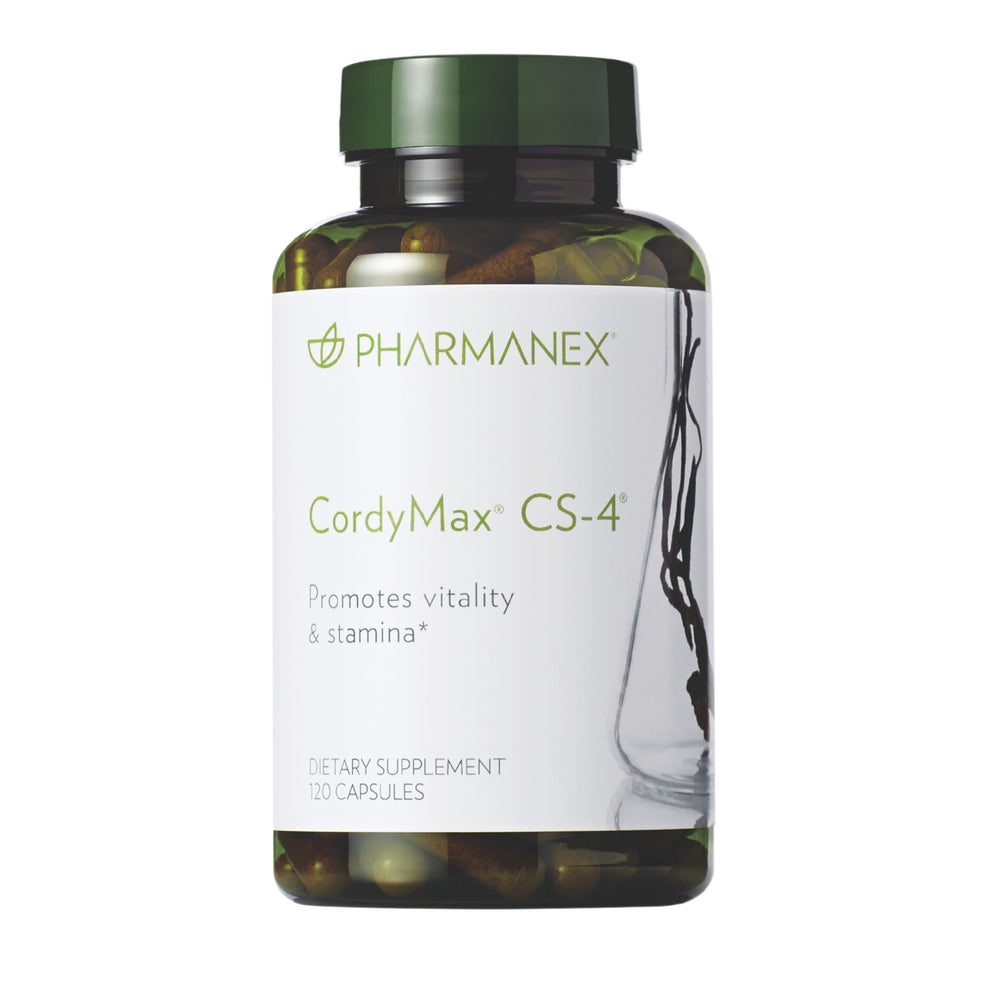 Nu Skin CordyMax CS-4 bottle with capsules for daily stamina support