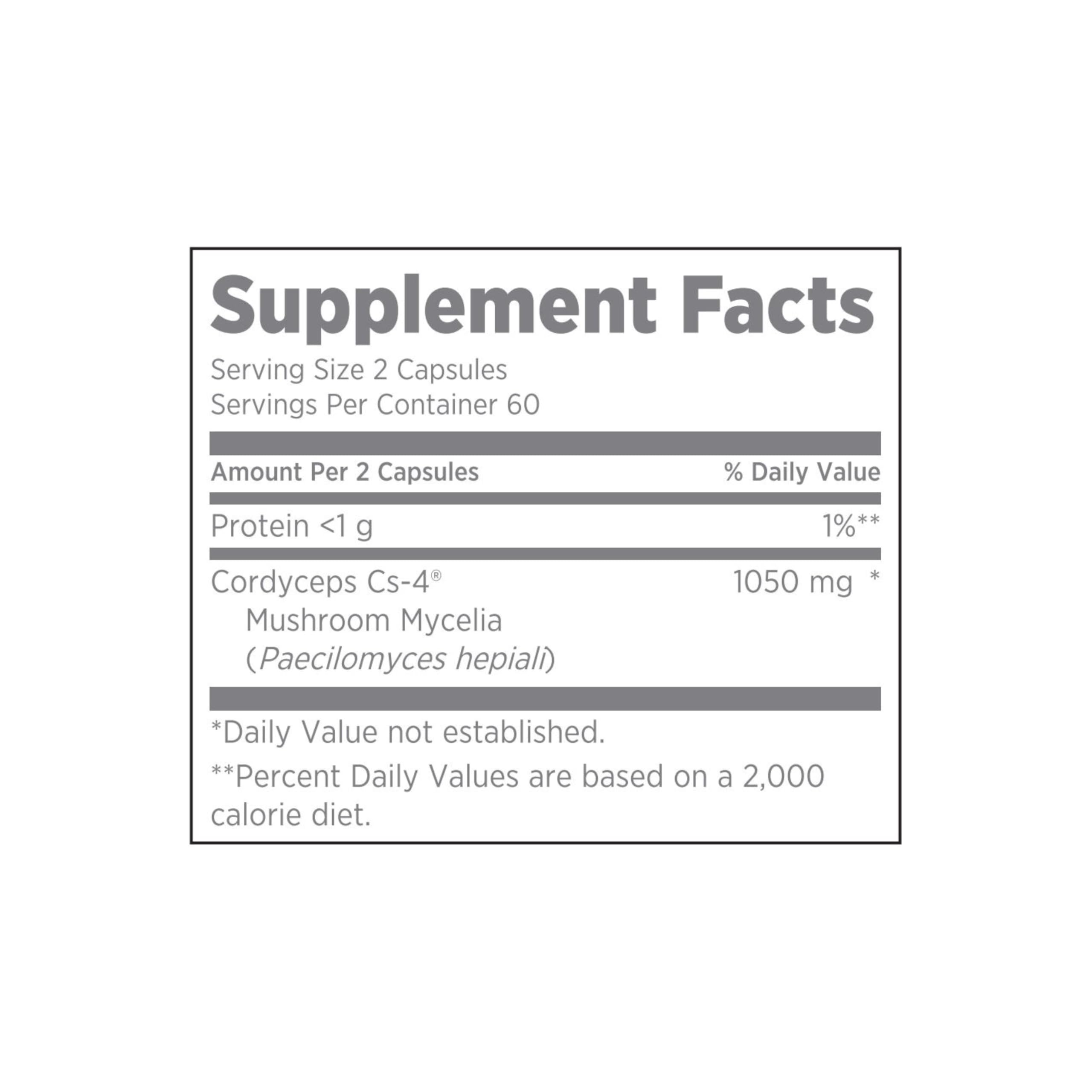 Nu Skin CordyMax CS-4 capsules close-up showing the product