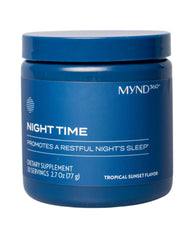 Nu Skin MYND360 night-time sleep aid jar supports a calm evening routine.