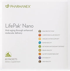 Nu Skin Pharmanex LifePak Nano front pack for on-the-go daily energy support.