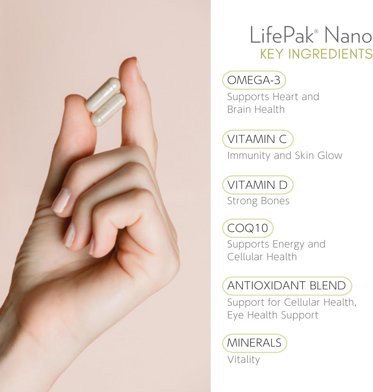Nu Skin LifePak Nano packets closeup, convenient daily nutrition for busy days.