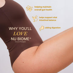 Nu Biome coconut pineapple flavor sachet being opened to mix with water.